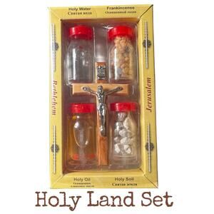 Holy Land Gift Set Jerusalem/Bethlehem Authentic Souvenir Frankincense  Crucifix